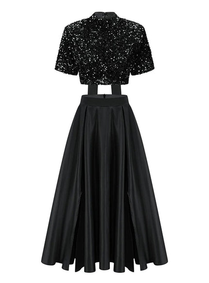 Anoop Sequin Top & Skirt Set - Fashion Pov