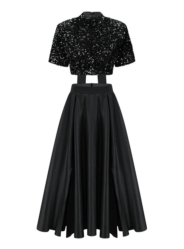 Anoop Sequin Top & Skirt Set - Fashion Pov