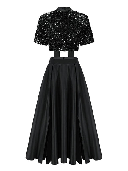 Anoop Sequin Top & Skirt Set - Fashion Pov