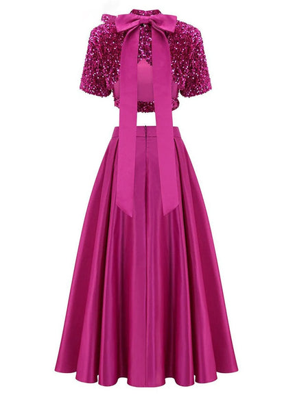 Anoop Sequin Top & Skirt Set - Fashion Pov