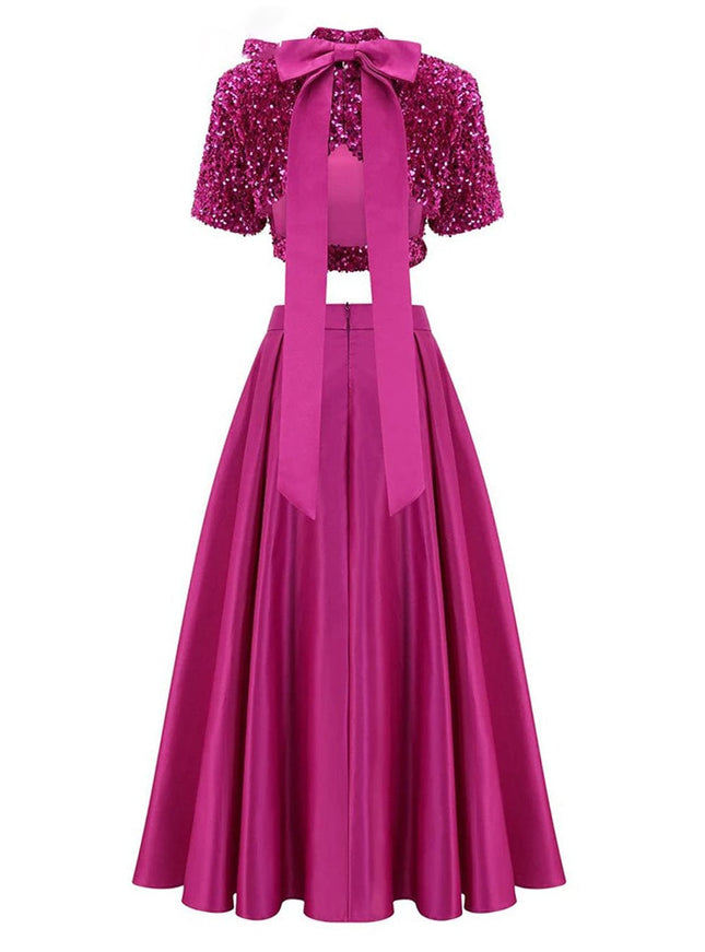 Anoop Sequin Top & Skirt Set - Fashion Pov