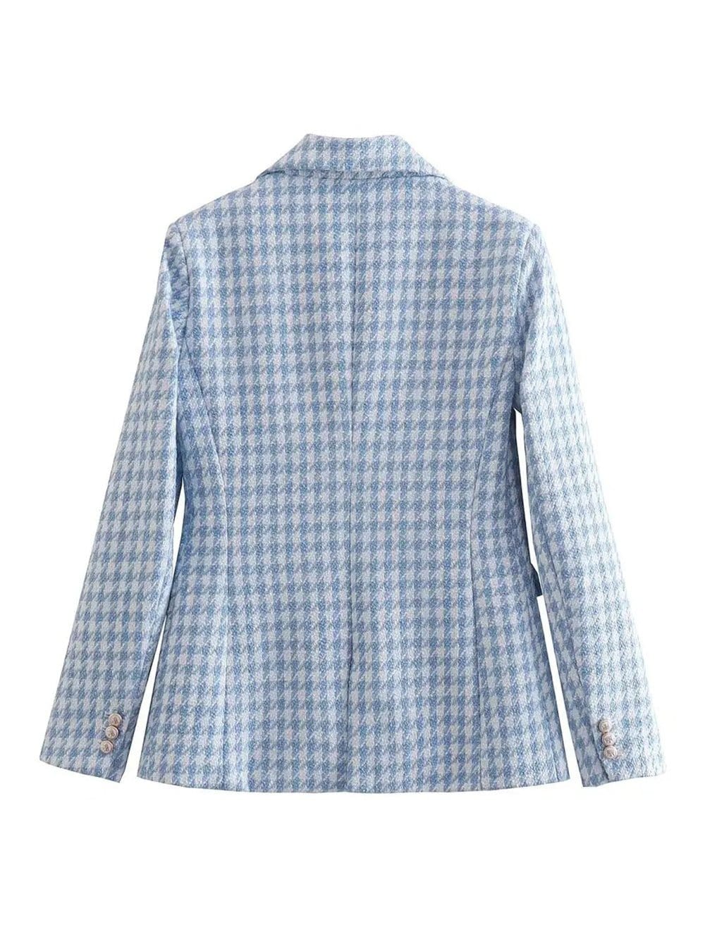 Aria Double Breasted Tweed Blazer - Fashion Pov