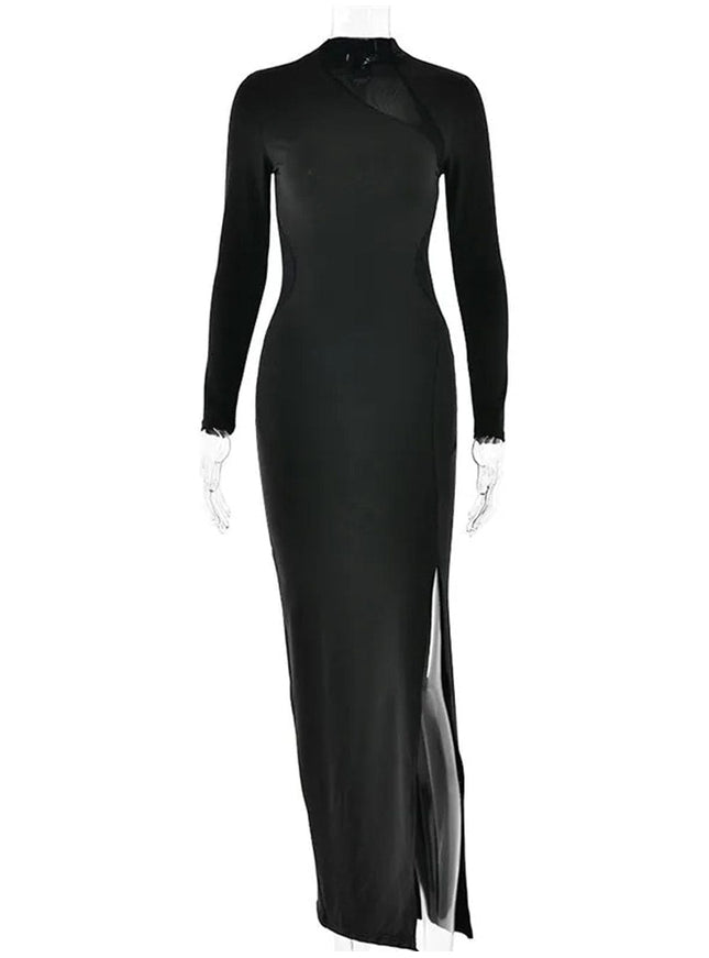 Arya Bodycon Hollow Out Maxi Dress - Fashion Pov