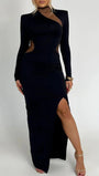 Arya Bodycon Hollow Out Maxi Dress - Fashion Pov