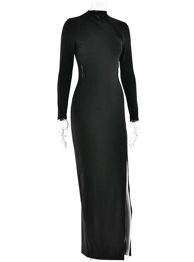 Arya Bodycon Hollow Out Maxi Dress - Fashion Pov