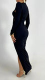 Arya Bodycon Hollow Out Maxi Dress - Fashion Pov
