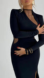 Arya Bodycon Hollow Out Maxi Dress - Fashion Pov