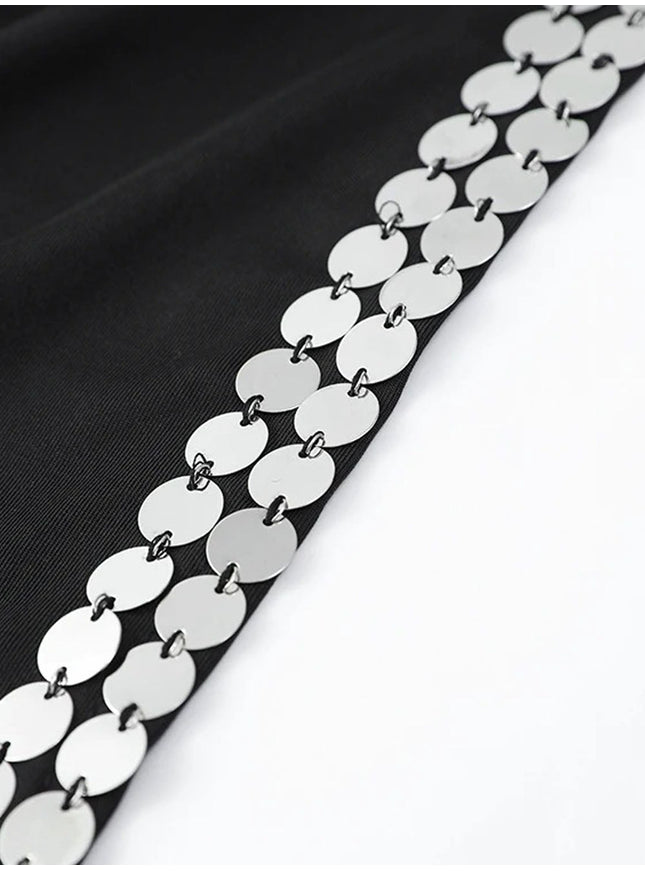 Arya Sequin Shoulder Maxi Dress - Fashion Pov