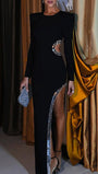 Arya Sequin Shoulder Maxi Dress - Fashion Pov