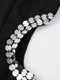 Arya Sequin Shoulder Maxi Dress - Fashion Pov