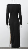 Arya Sequin Shoulder Maxi Dress - Fashion Pov