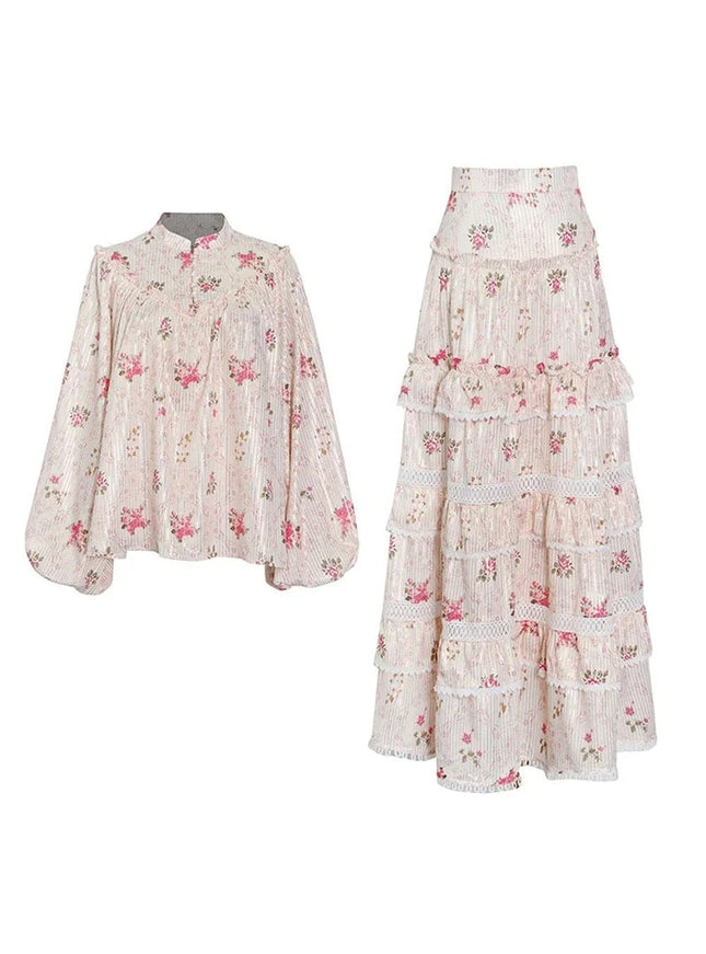 Ashita Folds Casual Top & Skirt Set - Fashion Pov
