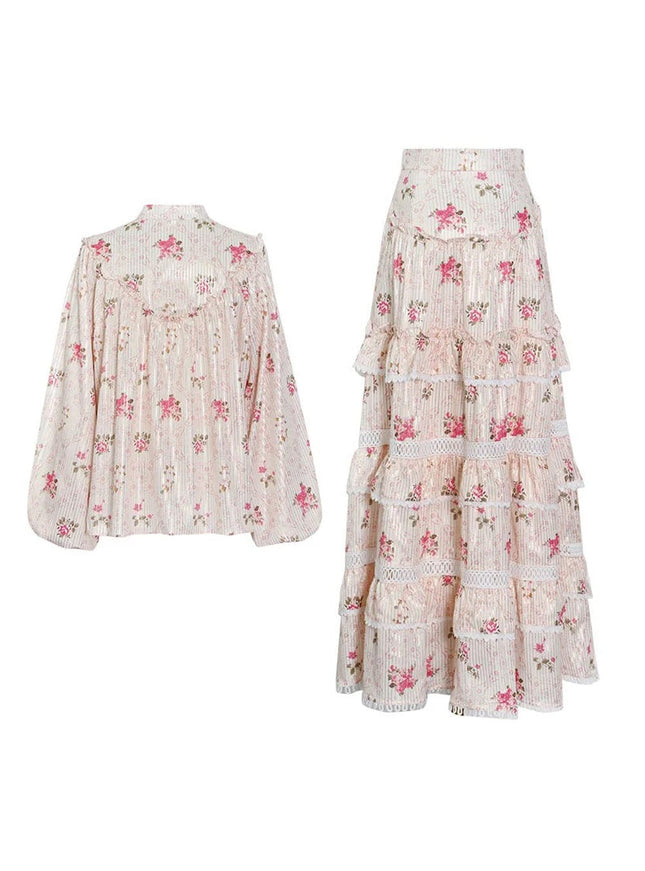 Ashita Folds Casual Top & Skirt Set - Fashion Pov