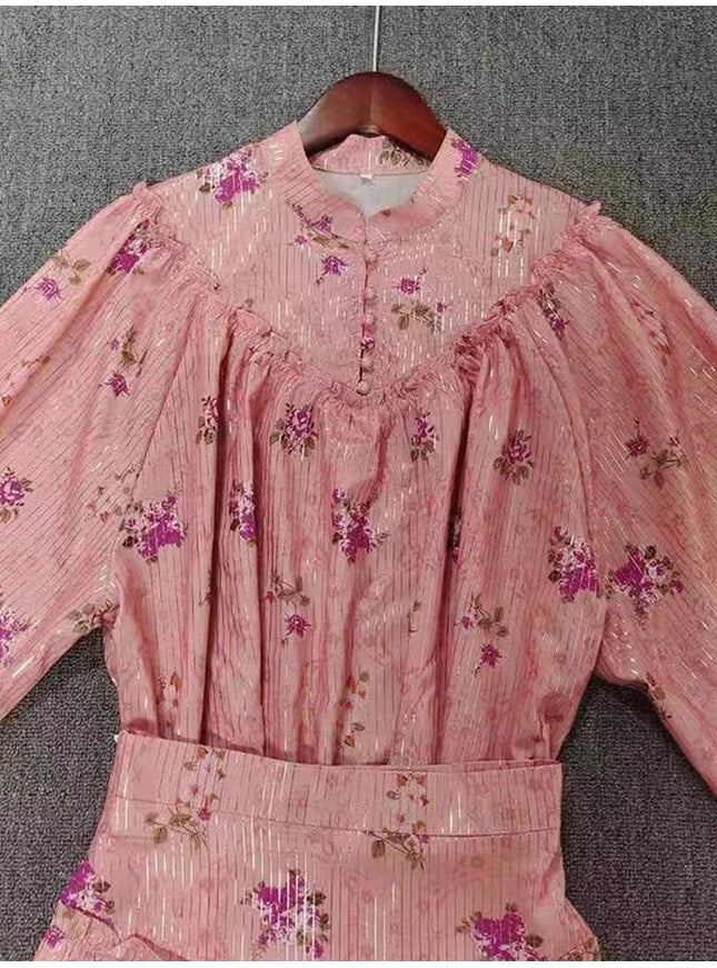 Ashita Folds Casual Top & Skirt Set - Fashion Pov