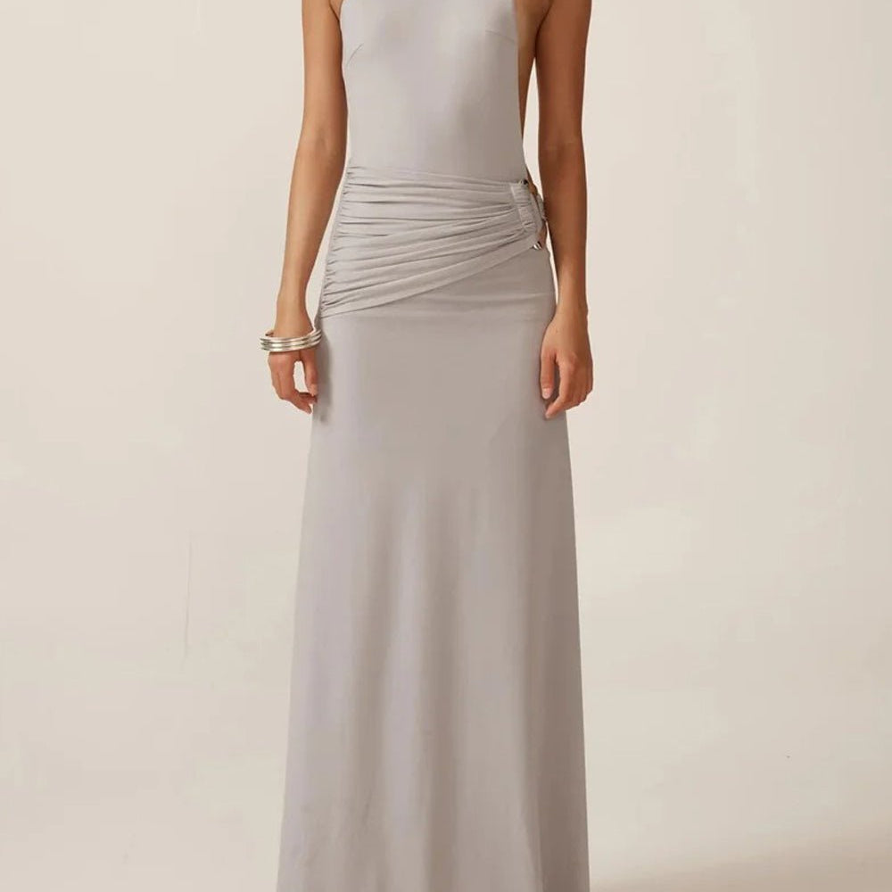Athena One Shoulder Backless Maxi Dress - Fashion Pov