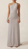 Athena One Shoulder Backless Maxi Dress - Fashion Pov