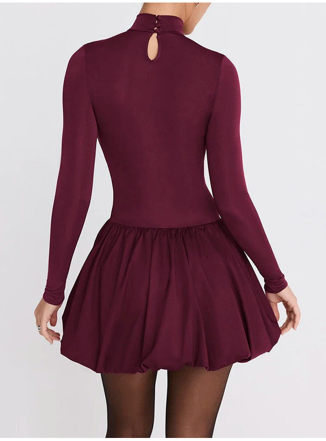 Audrey Long Sleeve Mini Dress - Fashion Pov