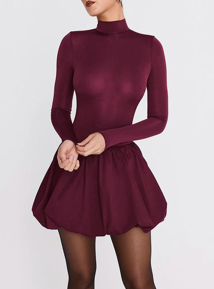Audrey Long Sleeve Mini Dress - Fashion Pov