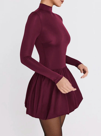 Audrey Long Sleeve Mini Dress - Fashion Pov