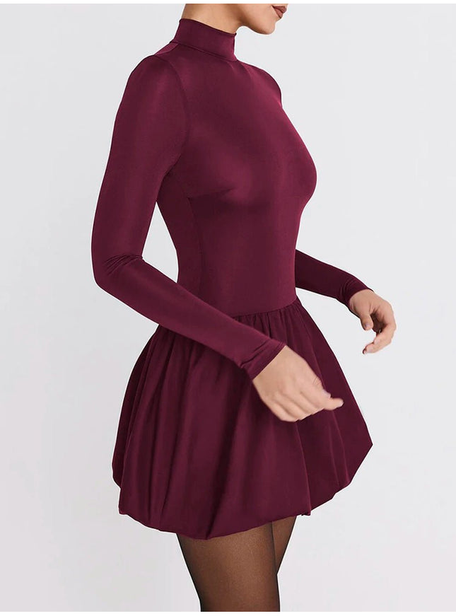 Audrey Long Sleeve Mini Dress - Fashion Pov