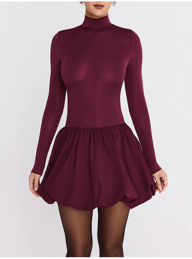 Audrey Long Sleeve Mini Dress - Fashion Pov