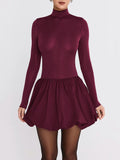 Audrey Long Sleeve Mini Dress - Fashion Pov