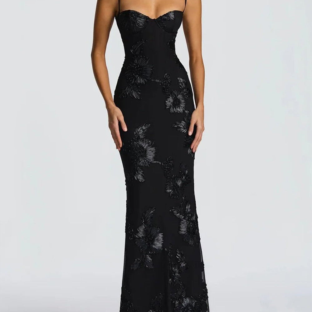 Aurelia Floral Print Maxi Dress - Fashion Pov