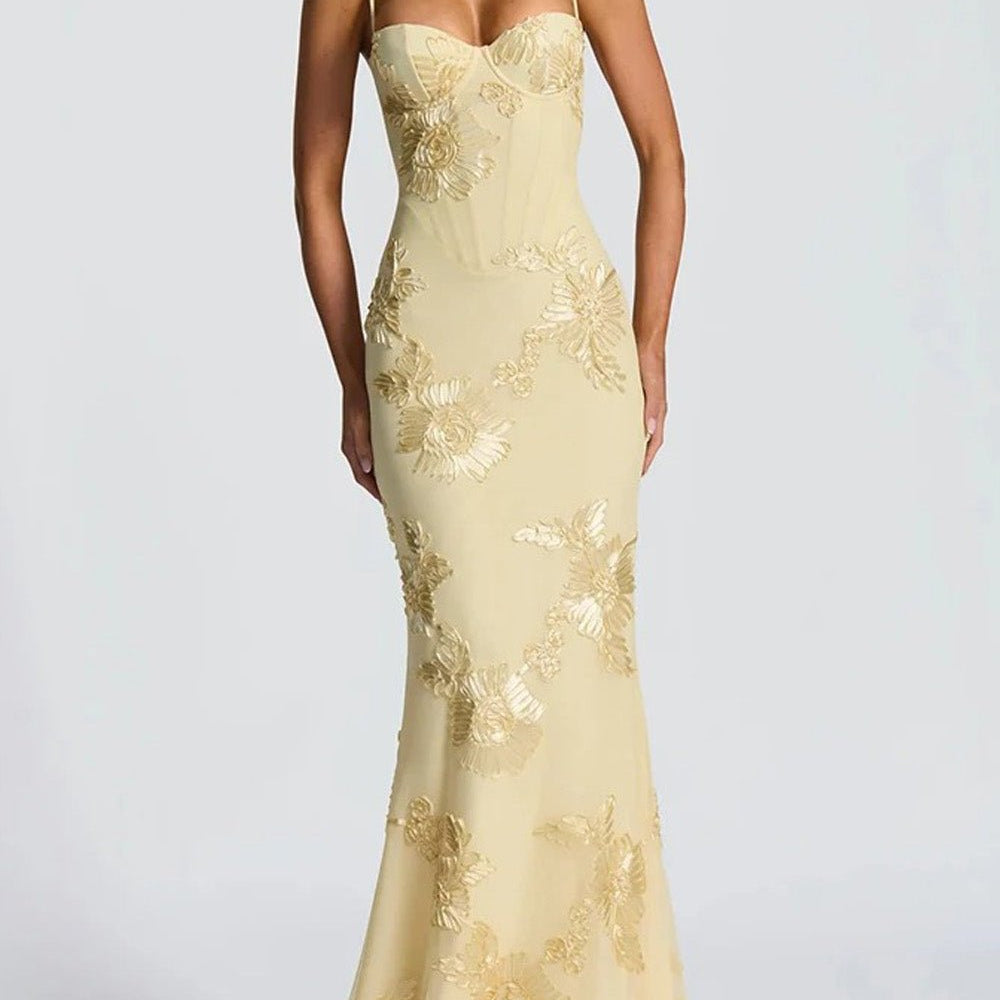 Aurelia Floral Print Maxi Dress - Fashion Pov
