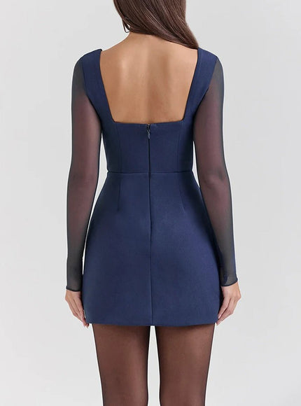 Ava Long Sleeve Mini Dress - Fashion Pov