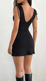Ava Ruched Tie Strap Mini Dress - Fashion Pov