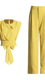 Avril Sleeveless Wide Leg Pant Chic Set - Fashion Pov