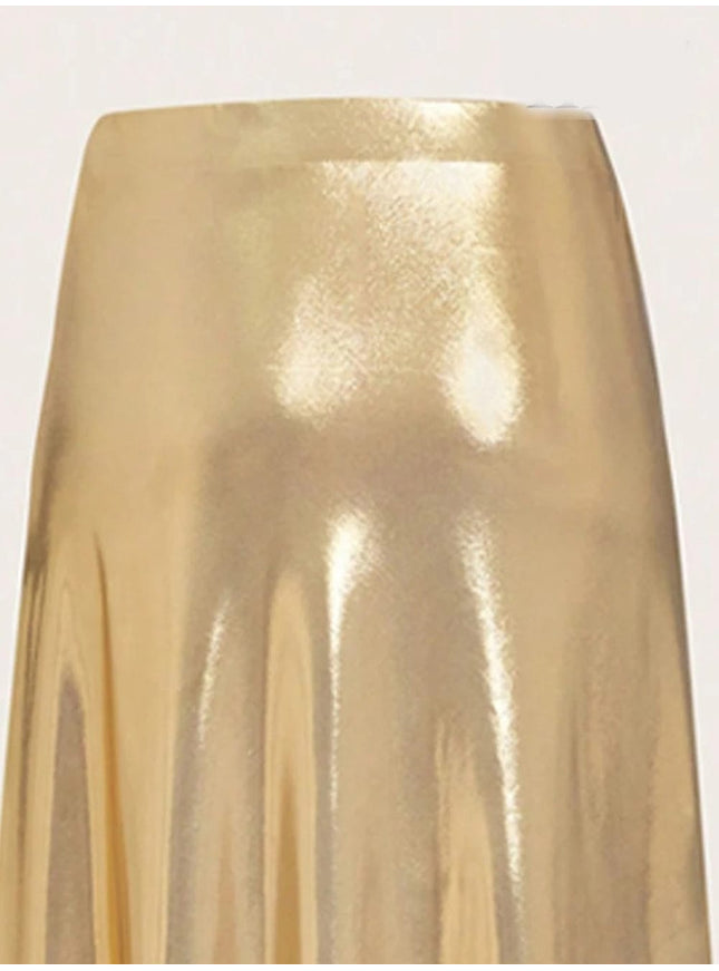 Ayaka Elastic Waistband Midi Skirt - Fashion Pov
