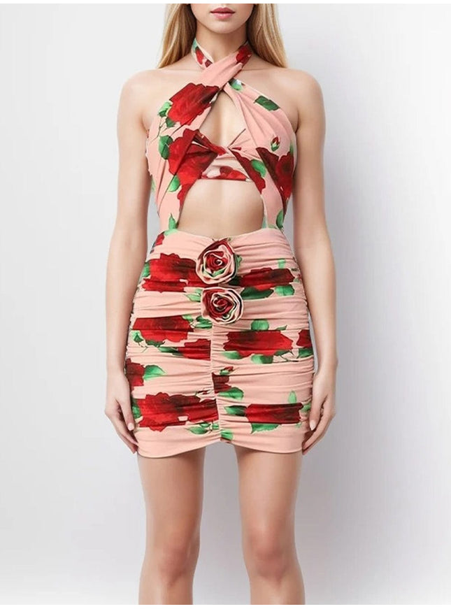 Baillie Hollow Out Mini Dress - Fashion Pov