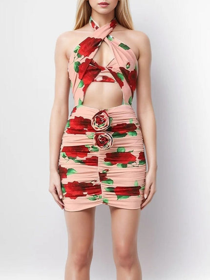 Baillie Hollow Out Mini Dress - Fashion Pov