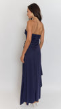Beatrix Strapless Backless Split Maxi Dress - Fashion Pov