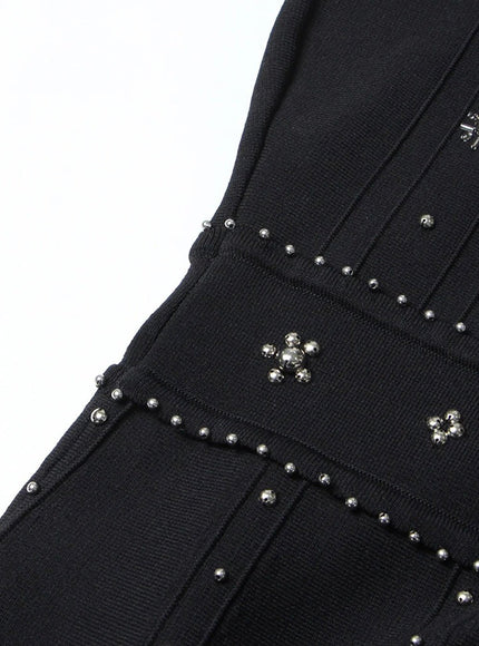 Bethany Diamond Sleeveless Midi Dress - Fashion Pov