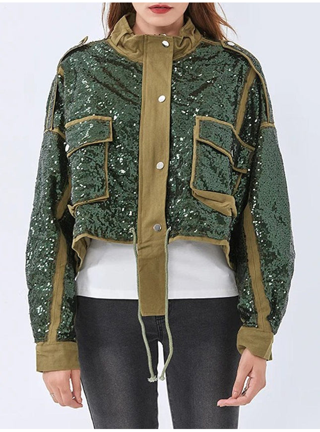 Beverly Sequined Casual Jacket - Fashion Pov