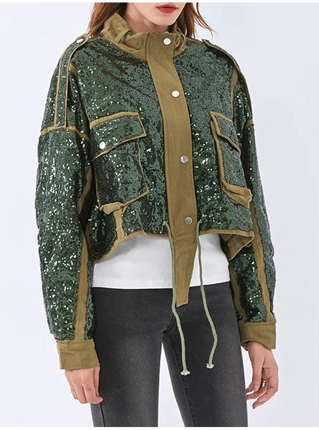 Beverly Sequined Casual Jacket - Fashion Pov