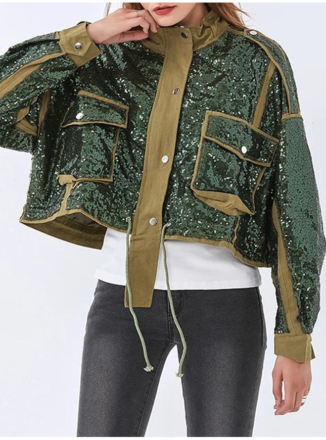 Beverly Sequined Casual Jacket - Fashion Pov