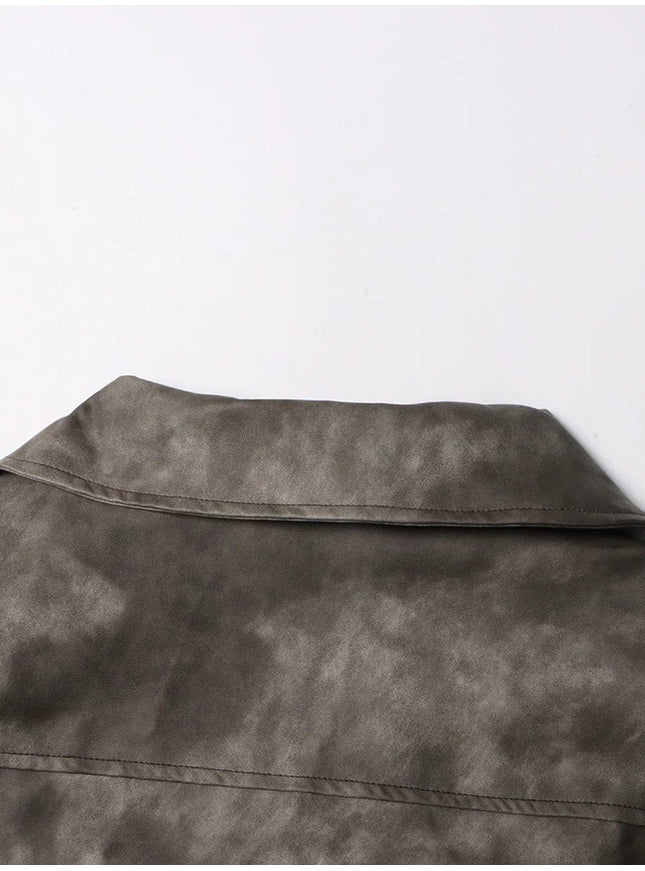 Beyounch Leather Streetwear Chic Solid Coat - Fashion Pov