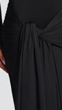 Bianca Draped Cutout Column Gown - Fashion Pov