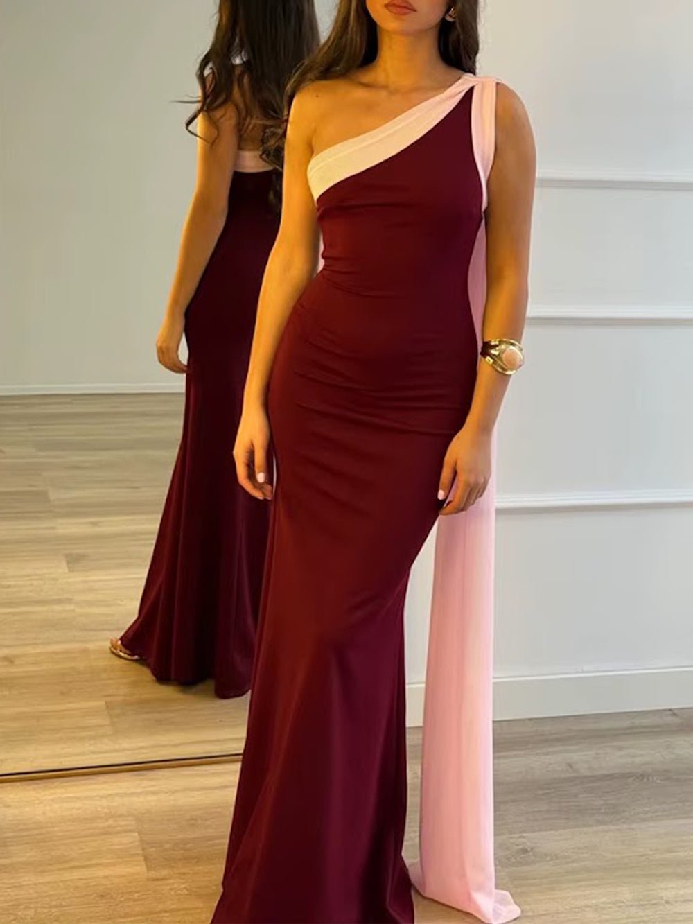 Bianca Draped One Shoulder Gown - Fashion Pov