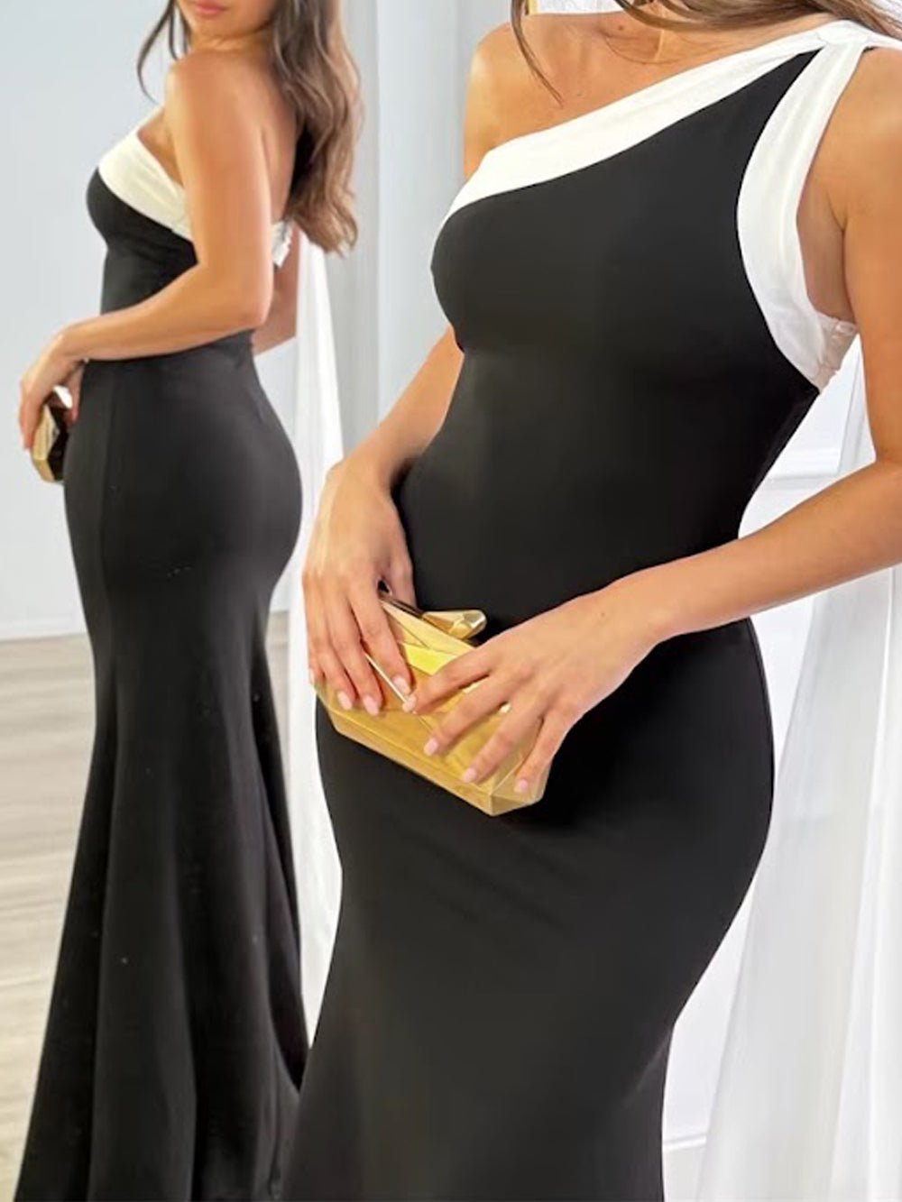 Bianca Draped One Shoulder Gown - Fashion Pov