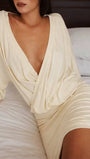 Bianca Draped Wrap Mini Dress - Fashion Pov