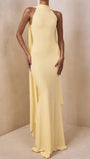 Bianca Halter Fluid Maxi Dress - Fashion Pov