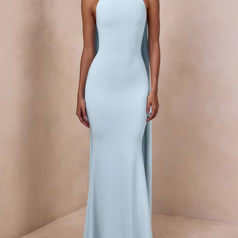 Bianca Halter Fluid Maxi Dress - Fashion Pov