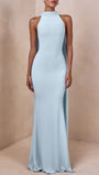 Bianca Halter Fluid Maxi Dress - Fashion Pov
