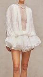 Bianca Lace Ruffle Playsuit - Fashion Pov