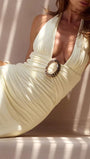 Bianca Plunge Ring Maxi Dress - Fashion Pov