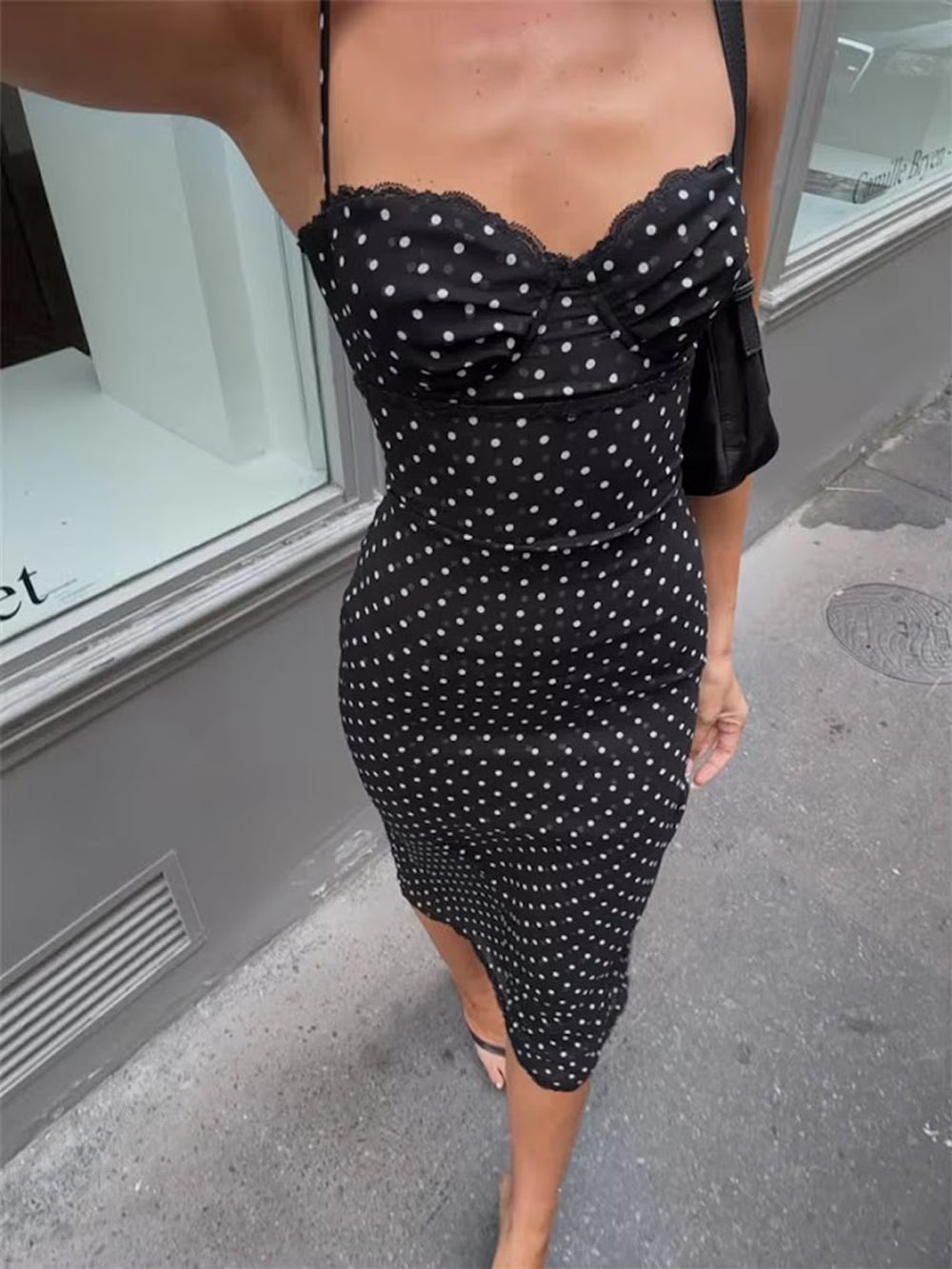 Bianca Polka Dot Midi Dress - Fashion Pov